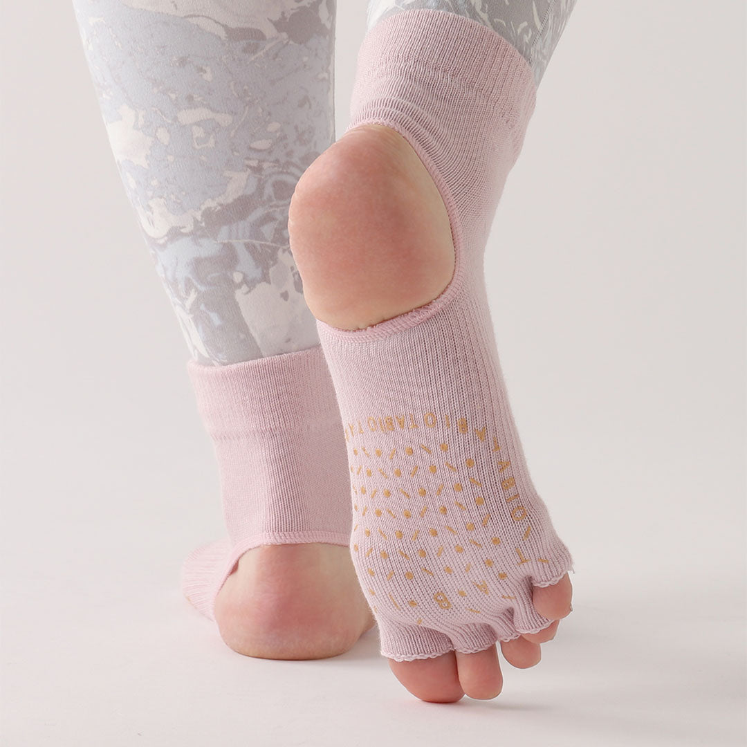 thumbnail image 2 of Pilates Yoga Socks With Toes Separated, Striped Lebanon 2 of 10