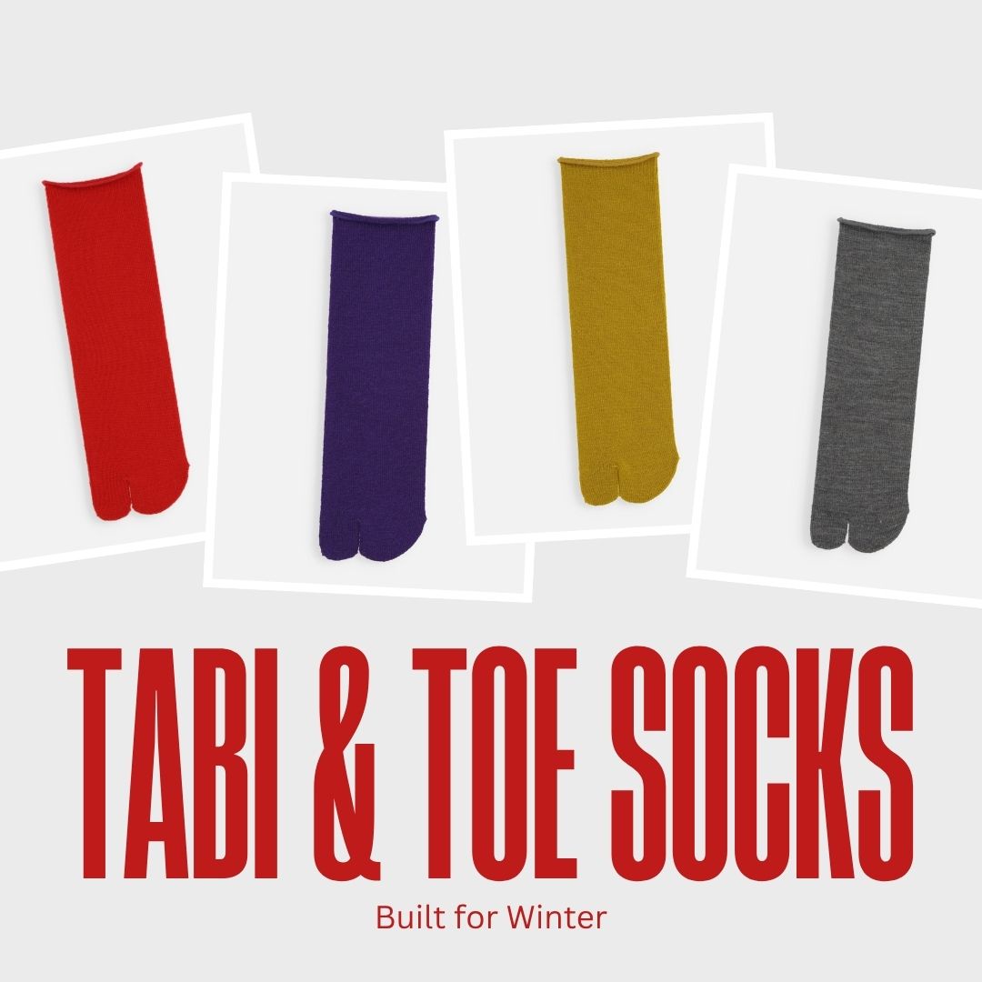 Warm Toes Ahead: Tabi and Toe Socks designed  for the Cold Season
