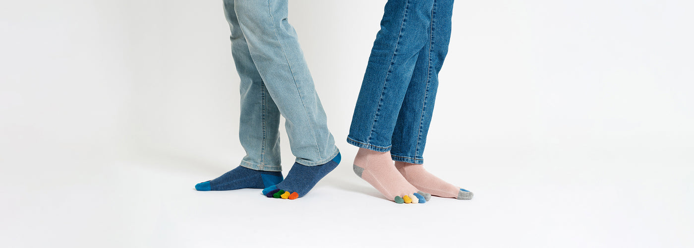 My Happy Feet Socks - Original Toe Alignment Socks S/Shoe 4-6