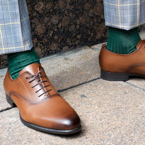 062142028 100% Cotton Rib Mid-Calf Socks M