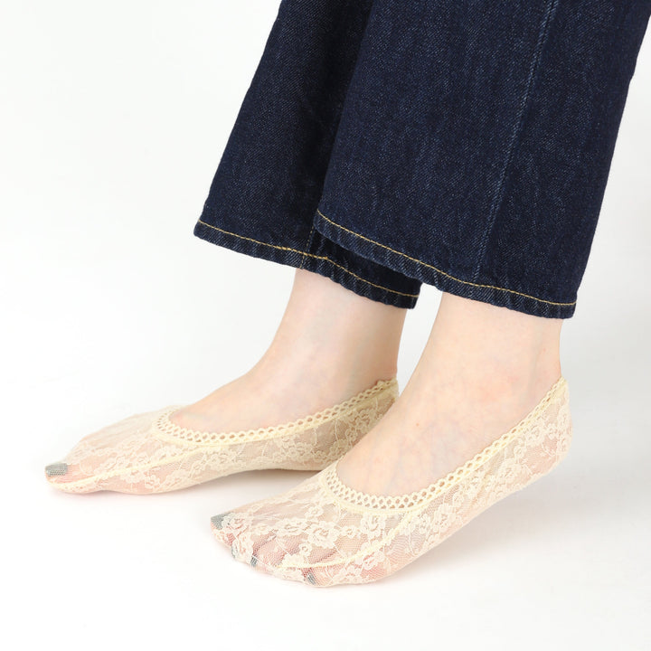 Flower Lace No-Show Socks