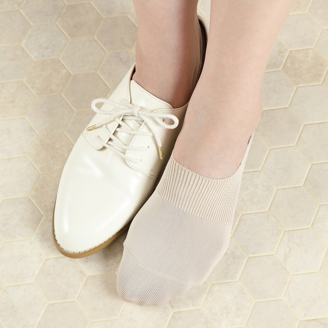 Beige COOLMAX® No-Show Socks