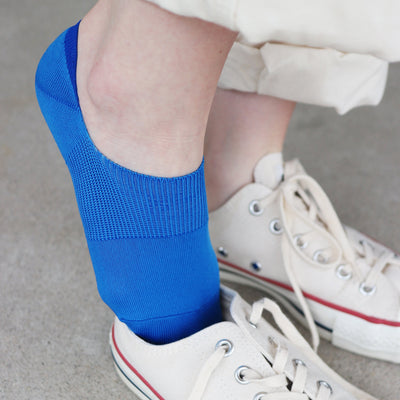 Blue COOLMAX® No-Show Socks