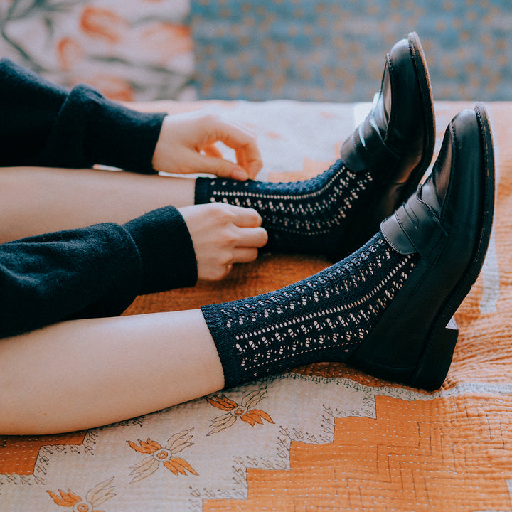 011130736 Irmack Mesh Ankle Socks S