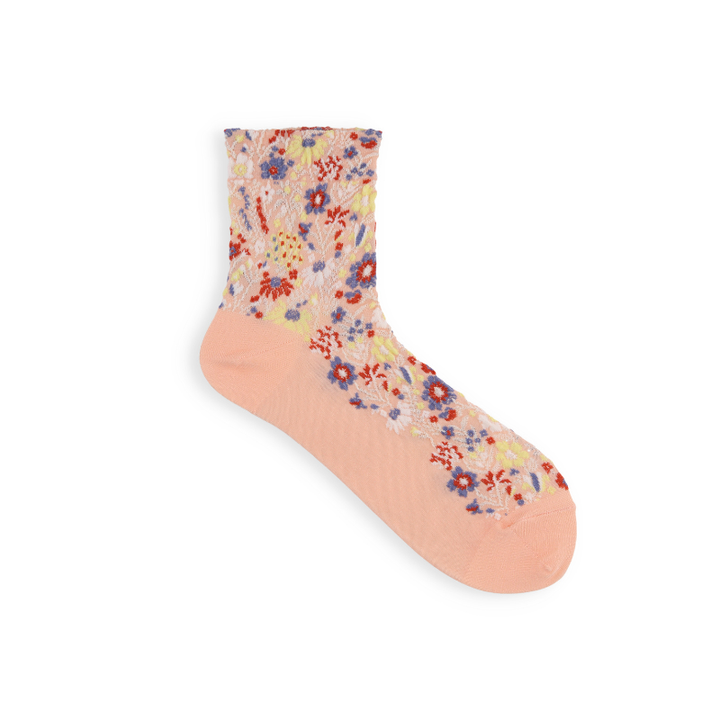 011132420 Float Botanical Low Crew Socks S