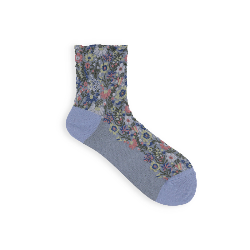 011132420 Float Botanical Low Crew Socks S