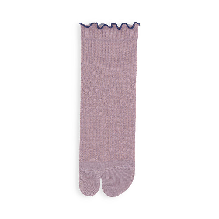 011132606 Waffle Merrow Top Tabi Low Crew Socks