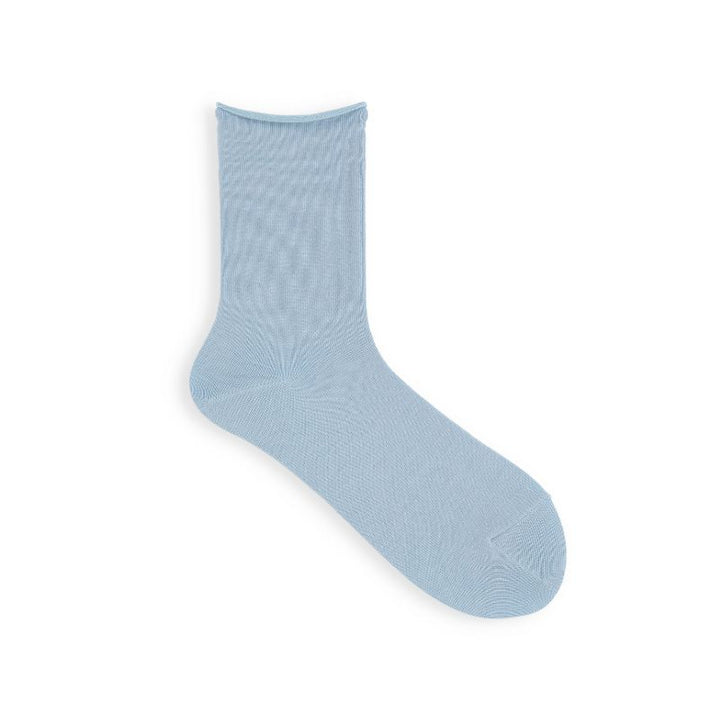 011132648 Roll Top Plain Ankle Socks