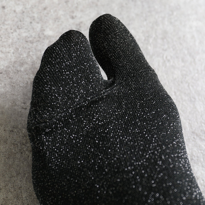 Black Sparkly Tabi Socks