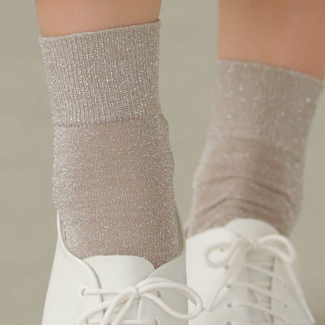 011132682 Sparkly Ankle Socks S