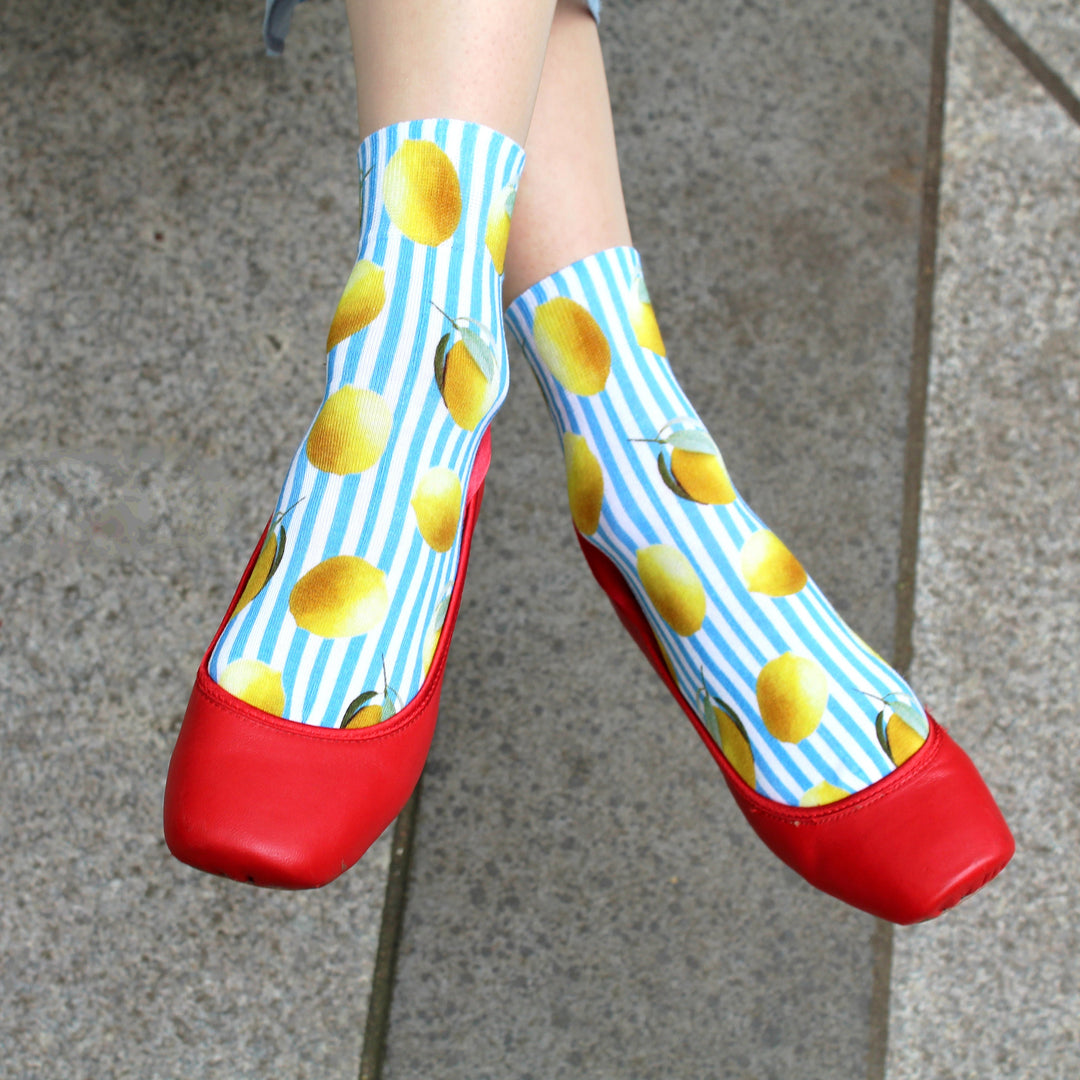 011132738 Print Low Crew Socks M