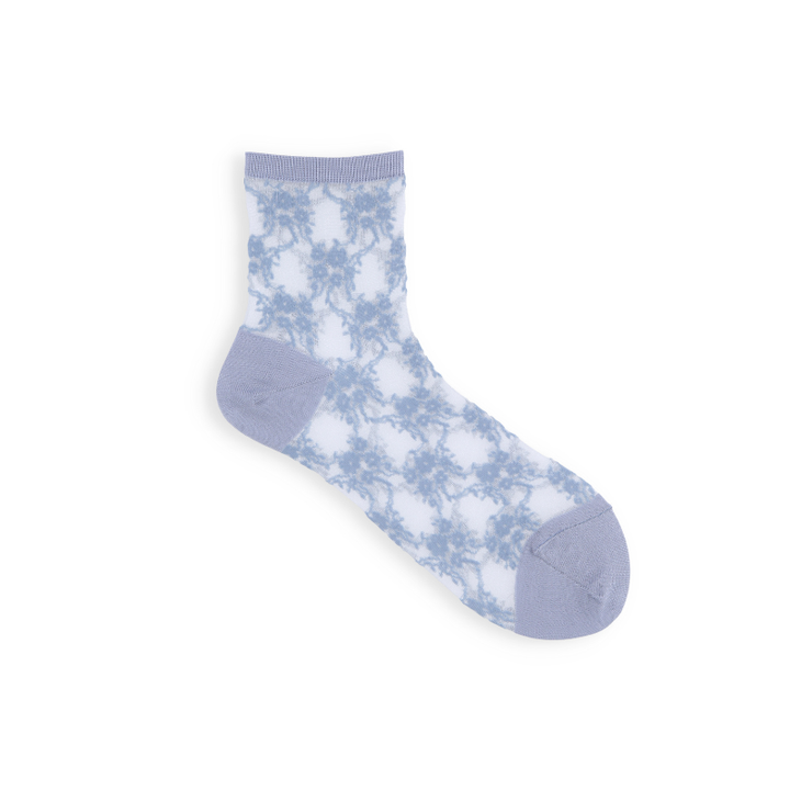 011132969 Fantasy Floral Sheer Ankle Socks