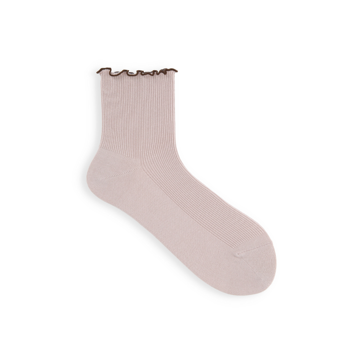 011132970 Top Merrow Fine Ribbed Low Crew Socks S