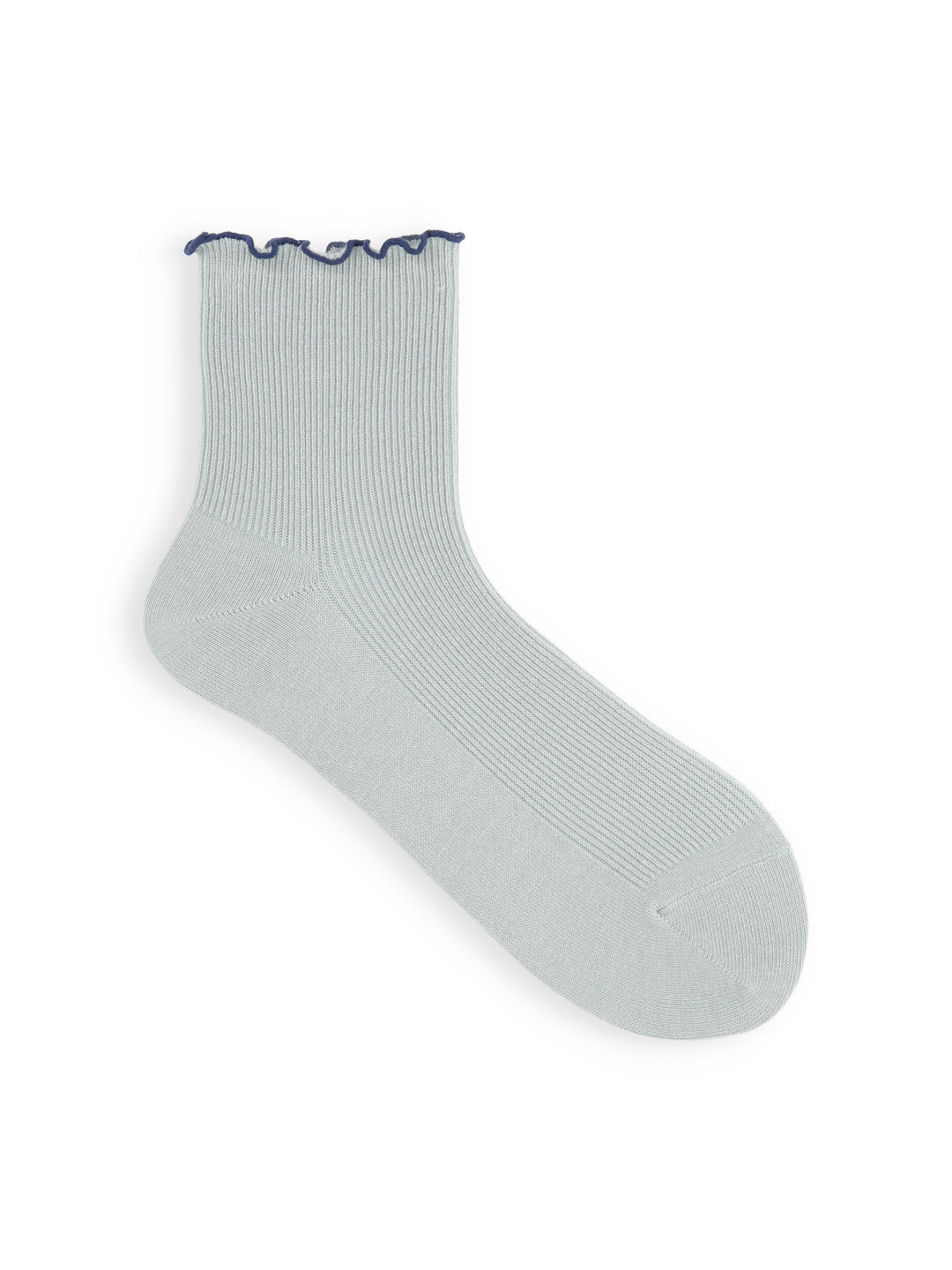 011132970 Top Merrow Fine Ribbed Low Crew Socks S