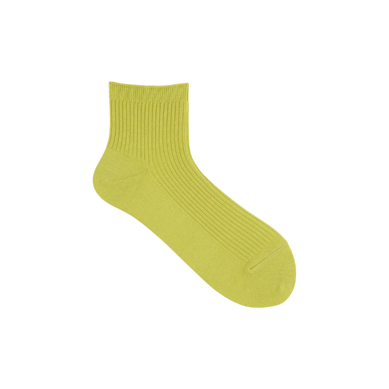 011134590 Classic Ribbed Plain Ankle Socks S