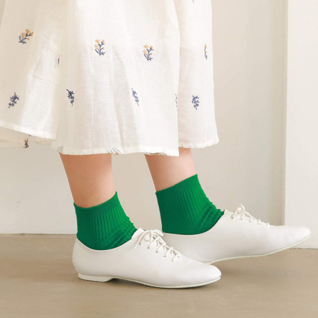 011134590 Classic Ribbed Plain Ankle Socks S