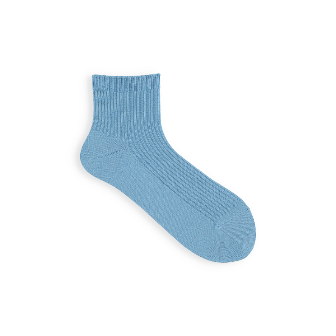 011134590 Classic Ribbed Plain Ankle Socks S