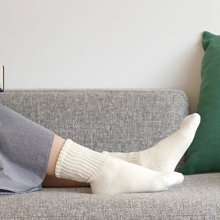 011141009 Organic Cotton Soft Top American Rib Socks