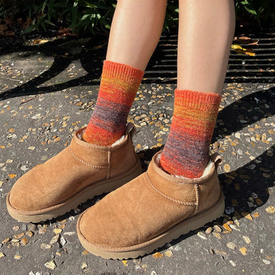 Merino Wool Stripe Socks