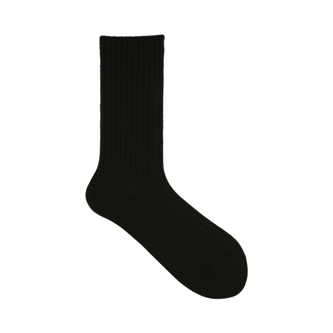 011141349 Wool/Cashmere Classic Ribbed Crew Socks
