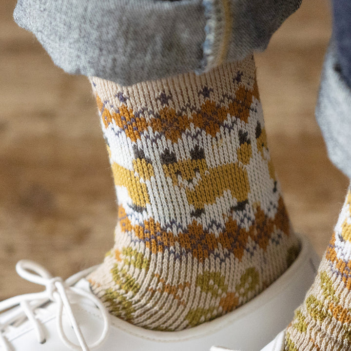 011141478 Fox & Argyle Jacquard Crew Socks
