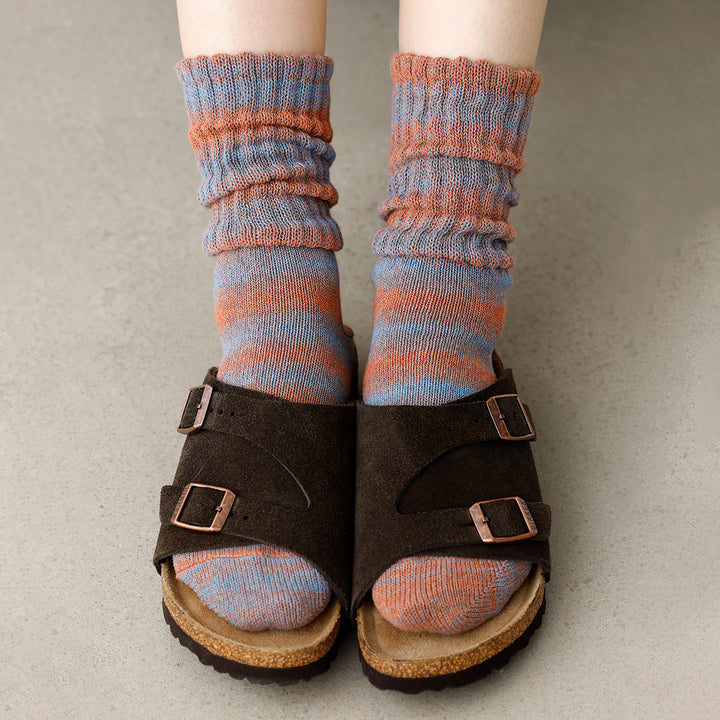 011141571 Gradient Stripe Rib Crew Socks