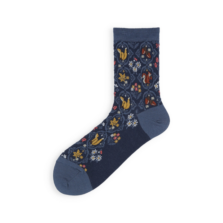011141694 Wool Blend Autumn Animal Float Socks