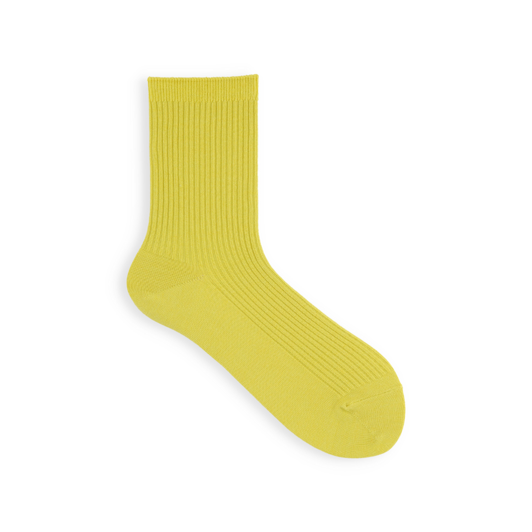 011144590 Classic Ribbed Plain Crew Socks S