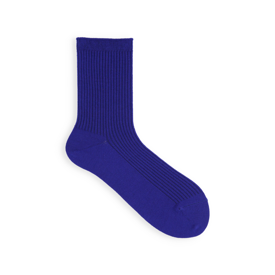 011144590 Classic Ribbed Plain Crew Socks S
