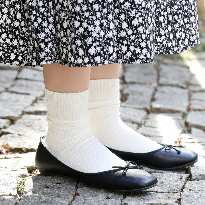 Plain Ribbed Colourful Socks