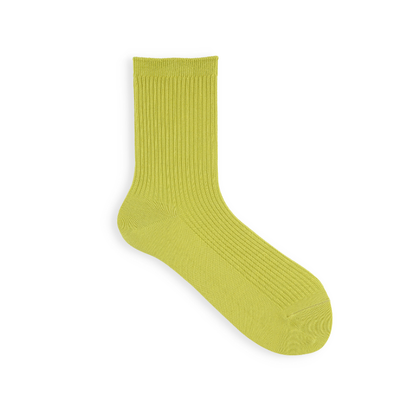011144590 Classic Ribbed Plain Crew Socks S