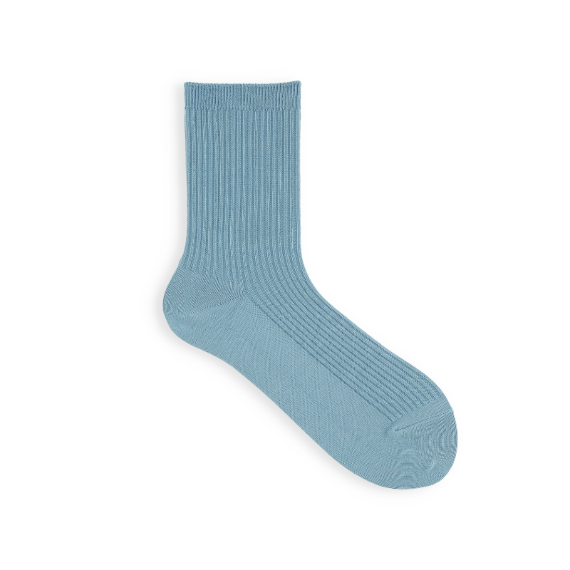 011144590 Classic Ribbed Plain Crew Socks S