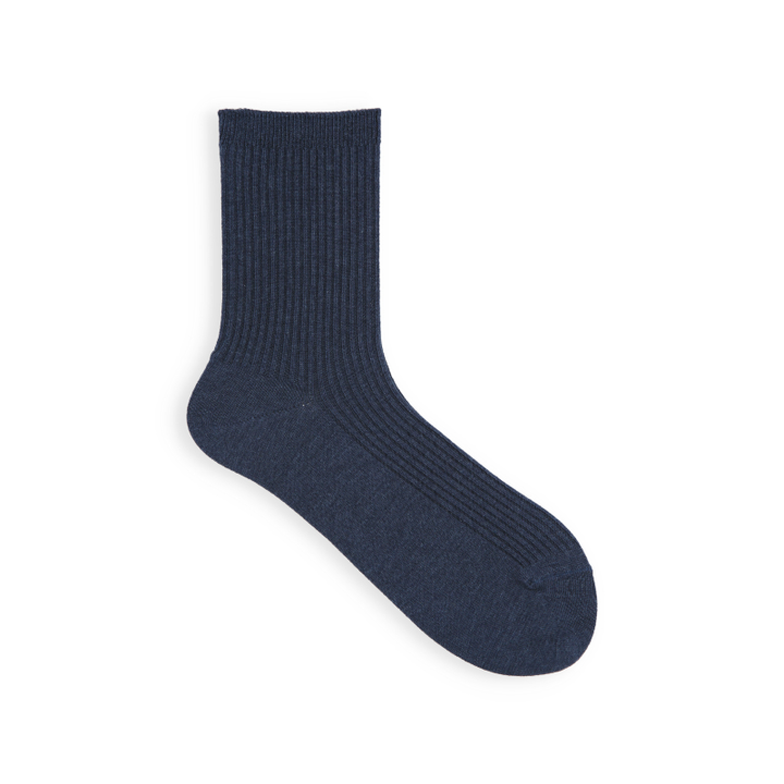 011144590 Classic Ribbed Plain Crew Socks S