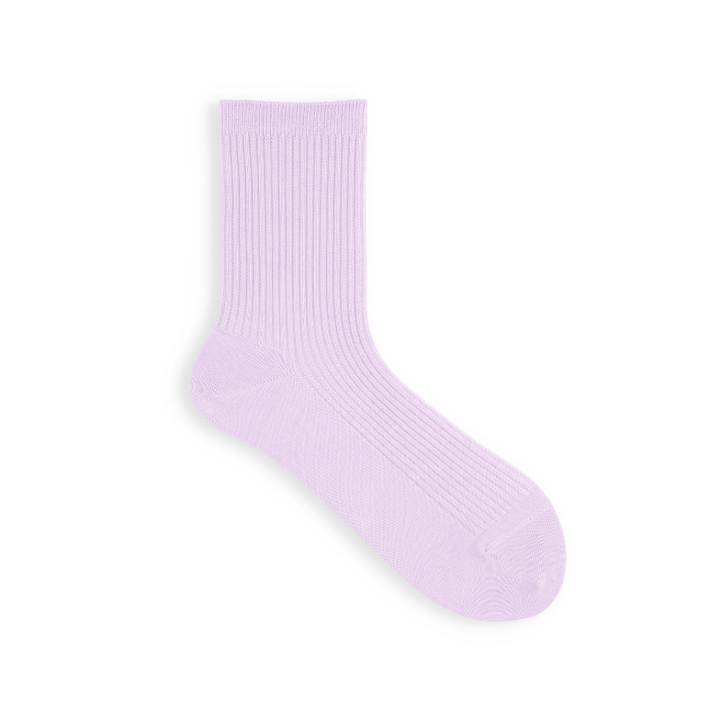 011144590 Classic Ribbed Plain Crew Socks S