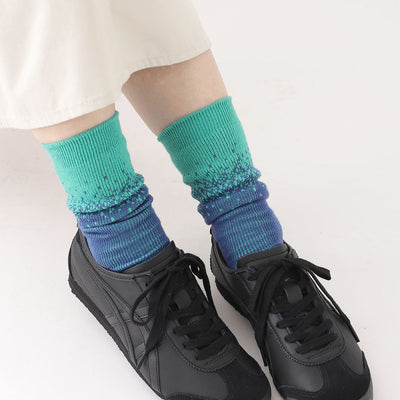 Jacquard Gradation Colour 3/4 High Socks