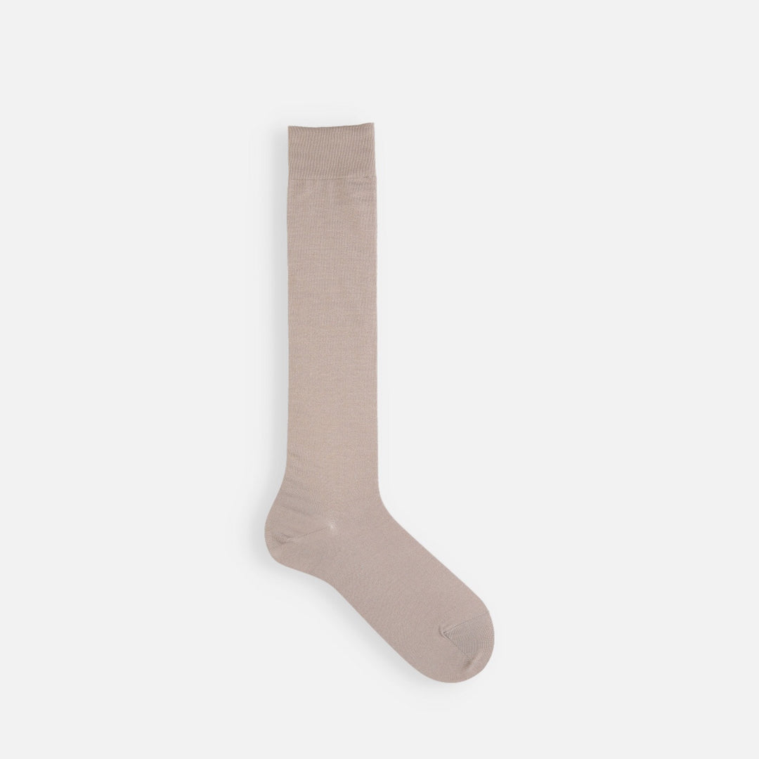 011170120 Plain Fine Knee High Socks