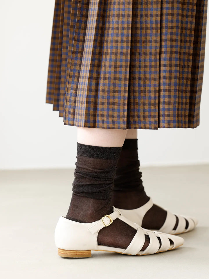 011170126 Fine Sparkling Knee High Pop Socks