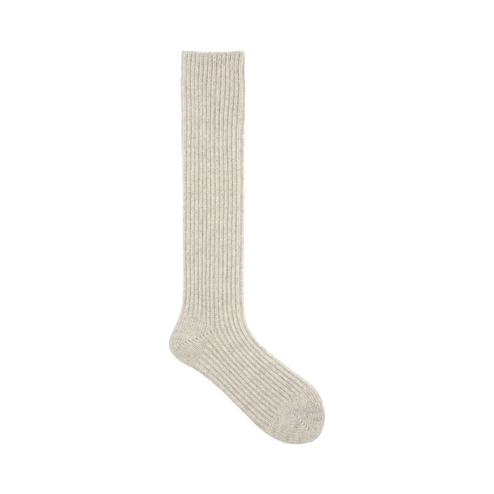011170173 Wool Blend Heathered Rib Knee High Socks