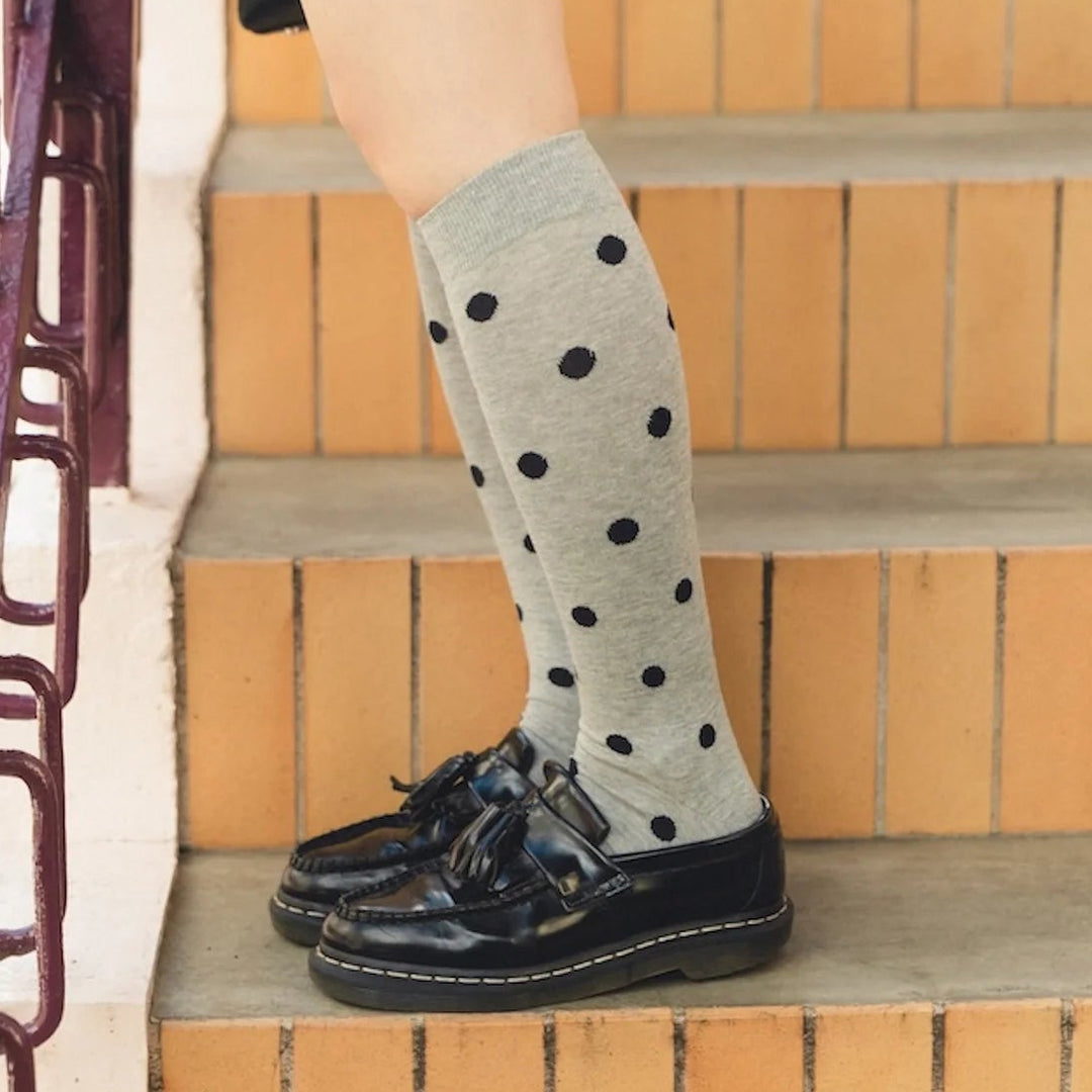 011170216 Polka Dot Knee High Socks