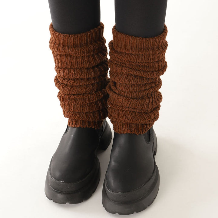 22 Brown Plain Leg Warmers