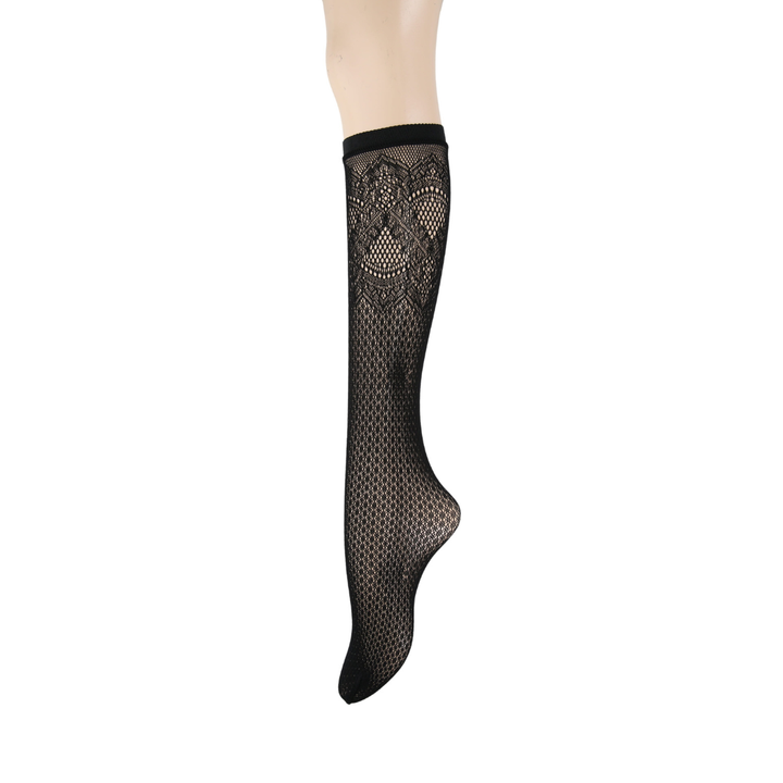 011770095 Raschel Lacy Pop Knee High Socks