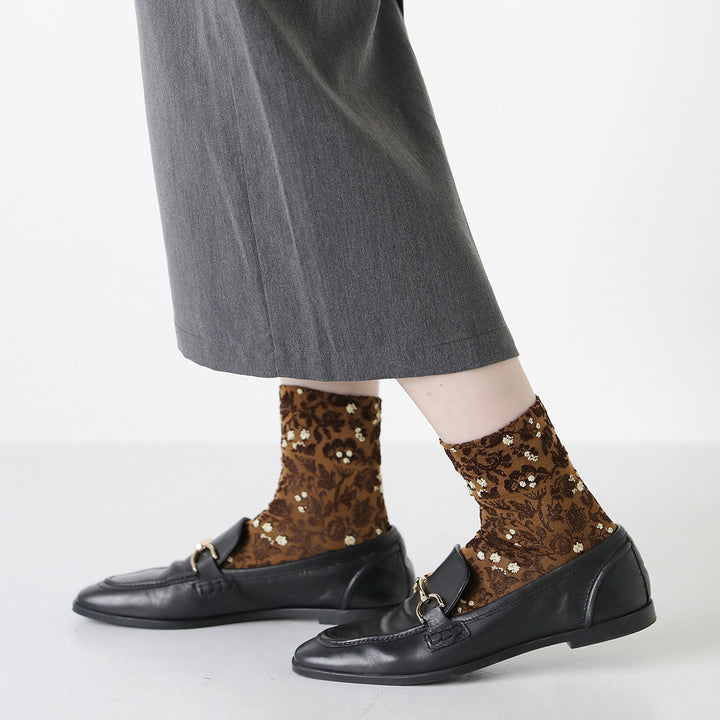 021130235 Cupra Flower Float Low Crew Socks