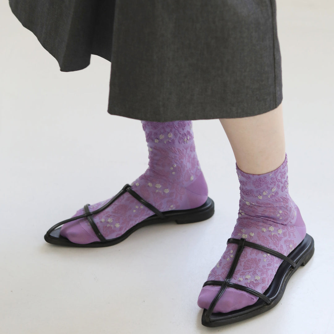 021130235 Cupra Flower Float Low Crew Socks