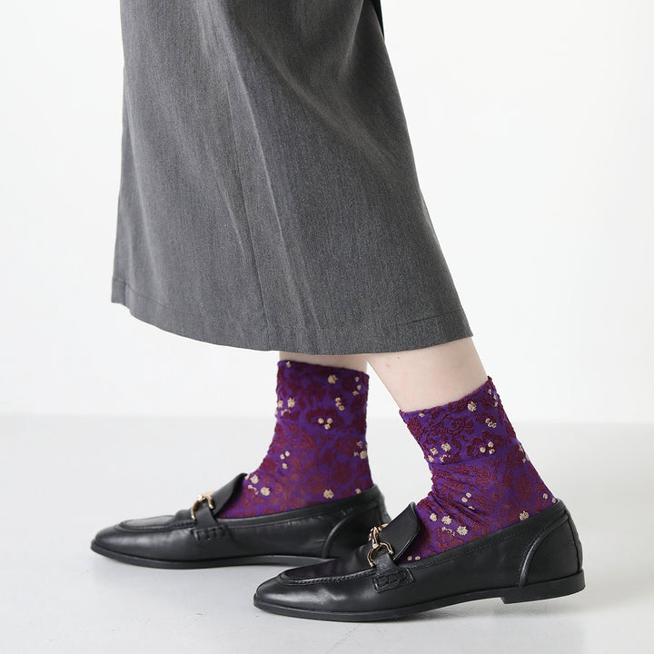 021130235 Cupra Flower Float Low Crew Socks