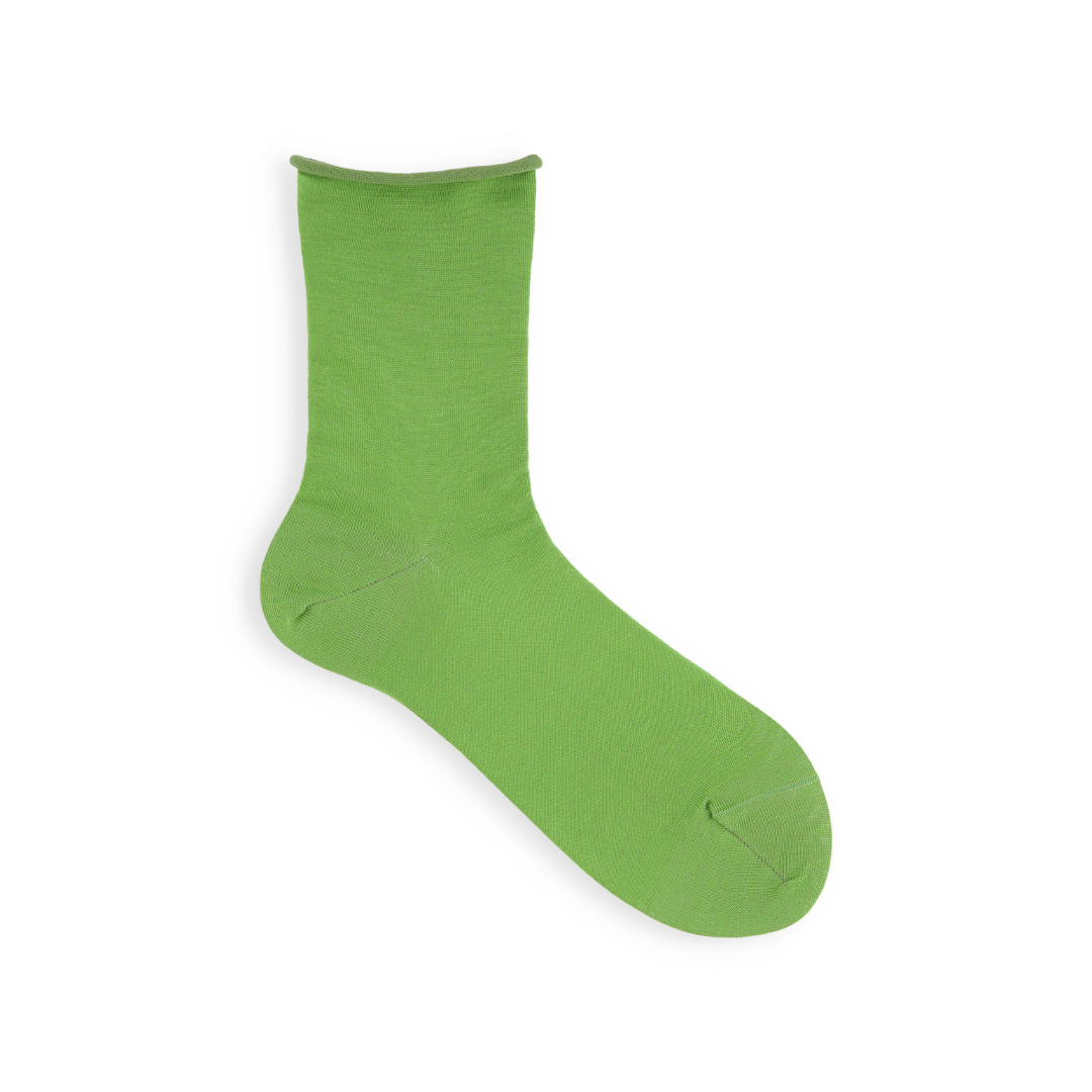 021131755 Fine Roll Top Low Crew Socks