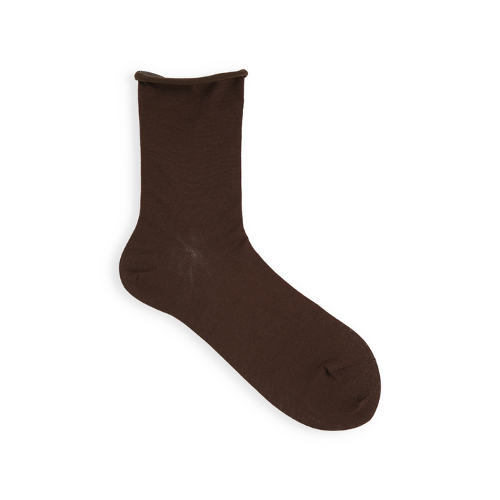 021131755 Fine Roll Top Low Crew Socks