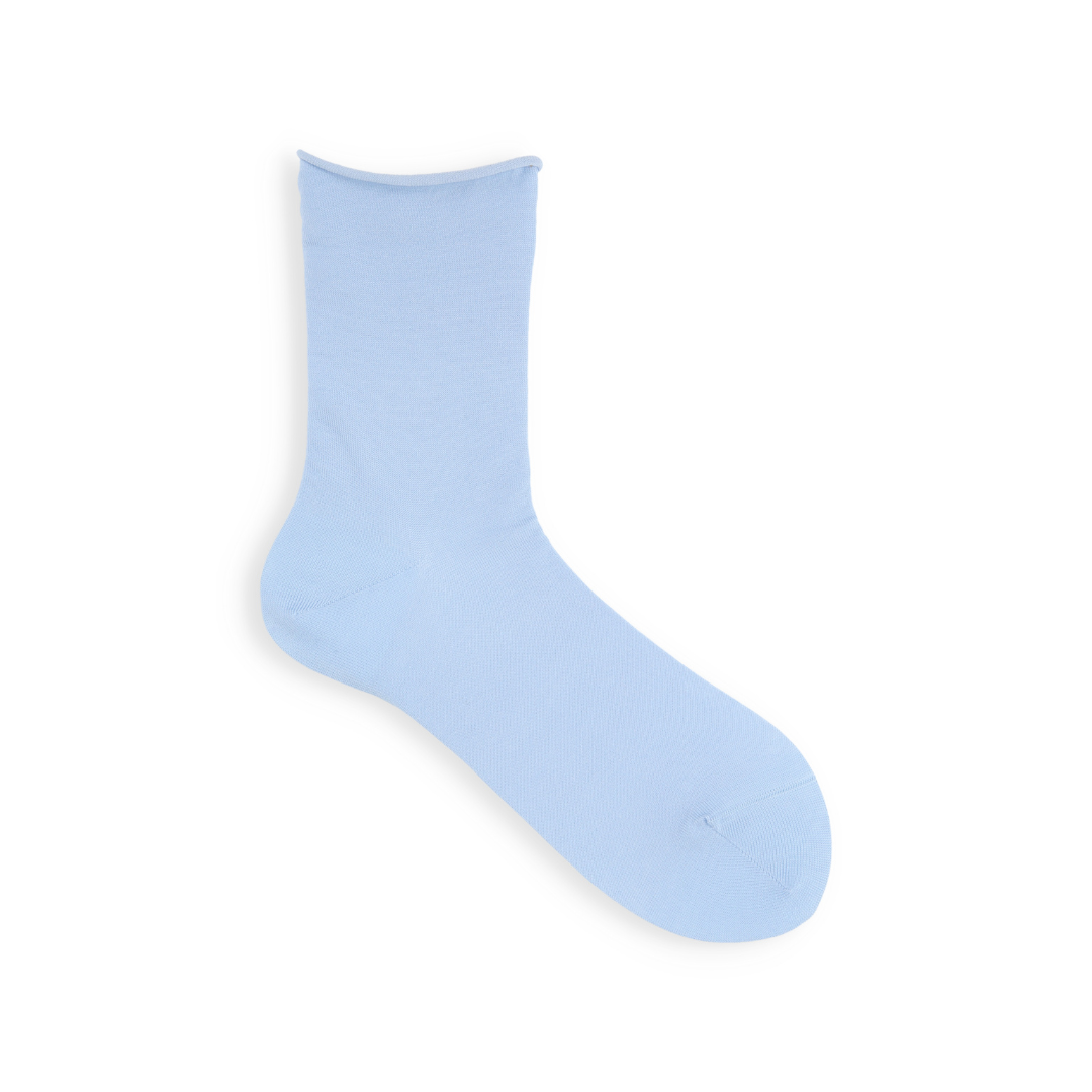 021131755 Fine Roll Top Low Crew Socks