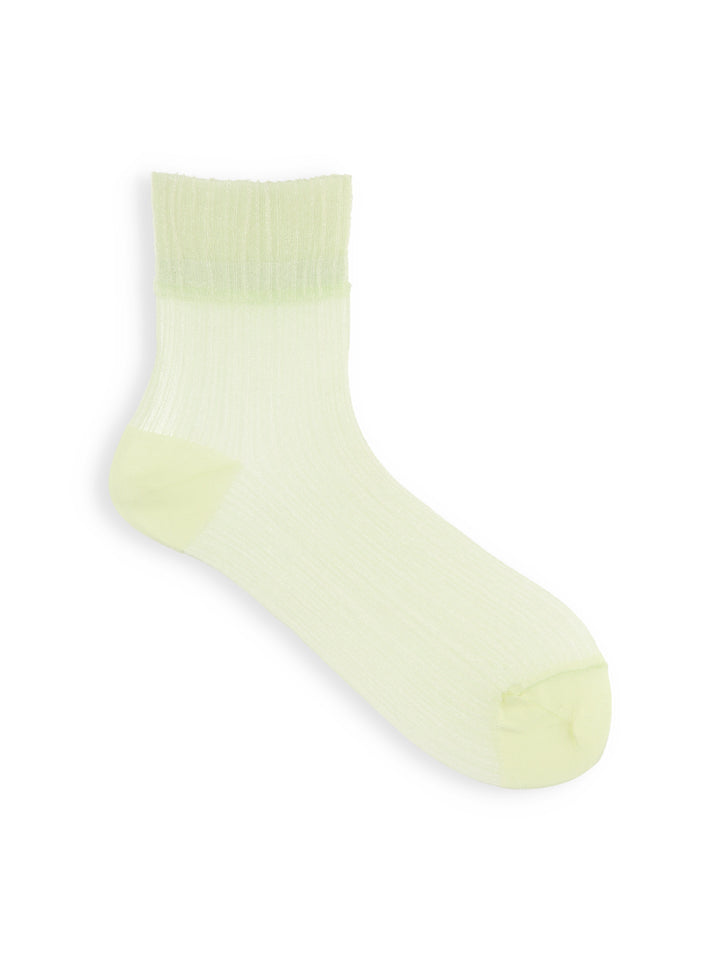 021131760 Crinkle Crepe Ankle Socks