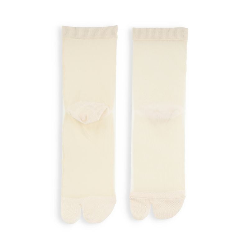 021131881 Sheer Bicolor Tabi Low Crew Socks S