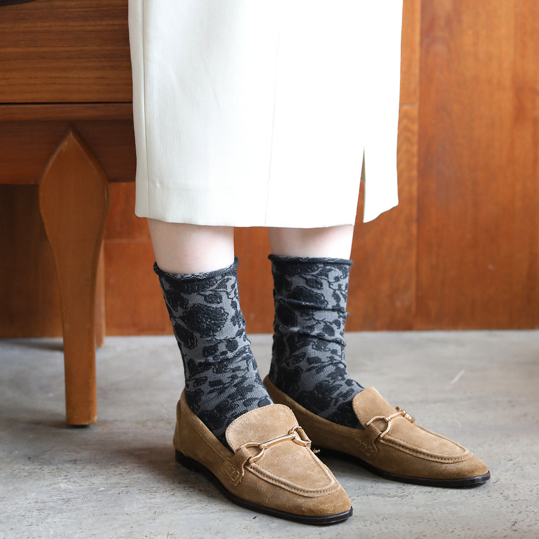 021132559 Vanawarm® Flower Float Low Crew Socks